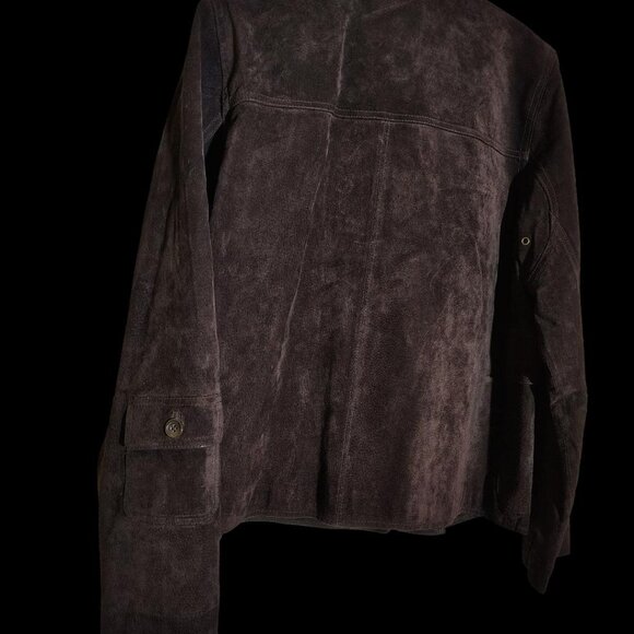 CuEro Suede Jacket, Size Large, Dark Brown - Picture 3 of 3